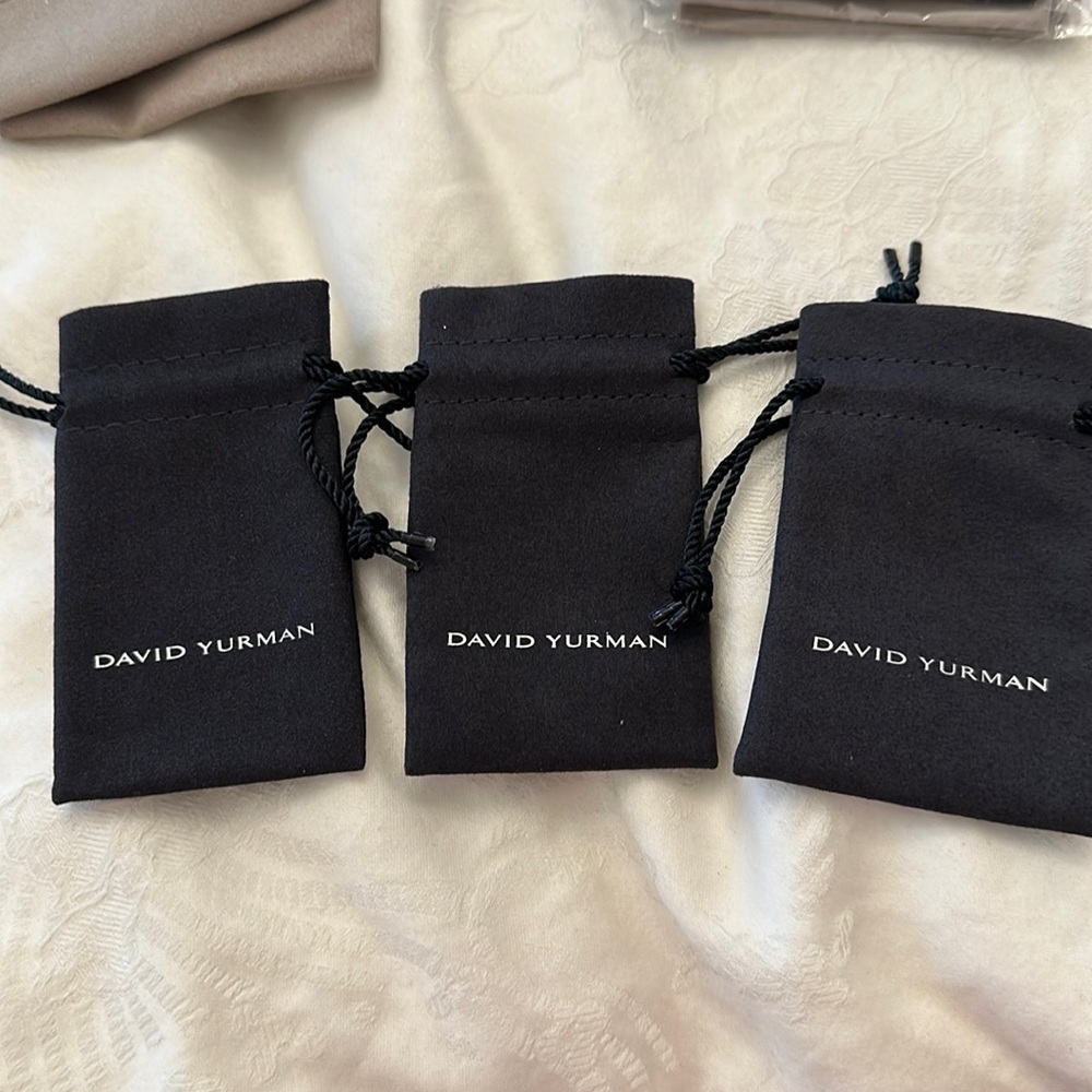 David Yurman set of 3 small pouches